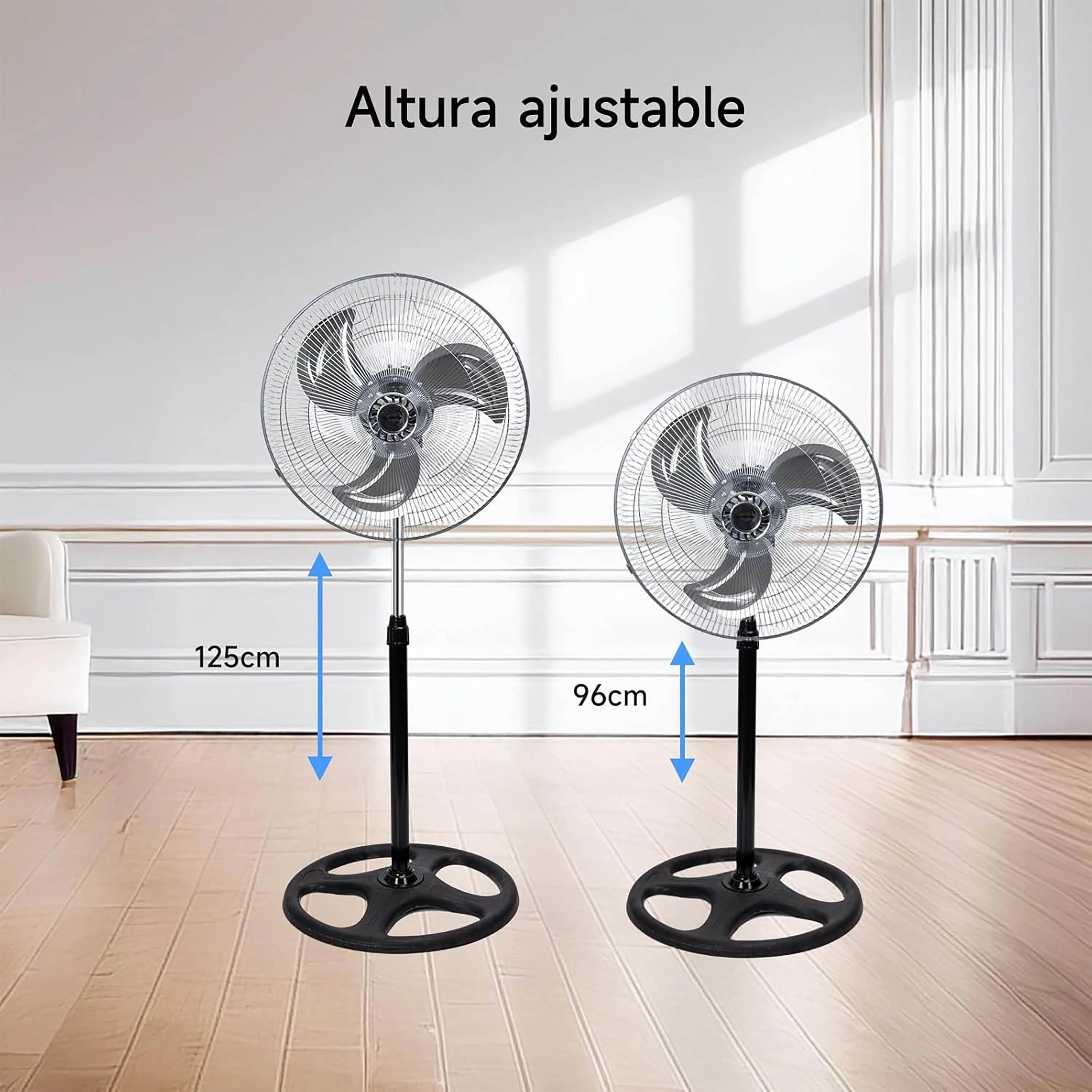 Ventilateur sur Pied Silencieux 80W