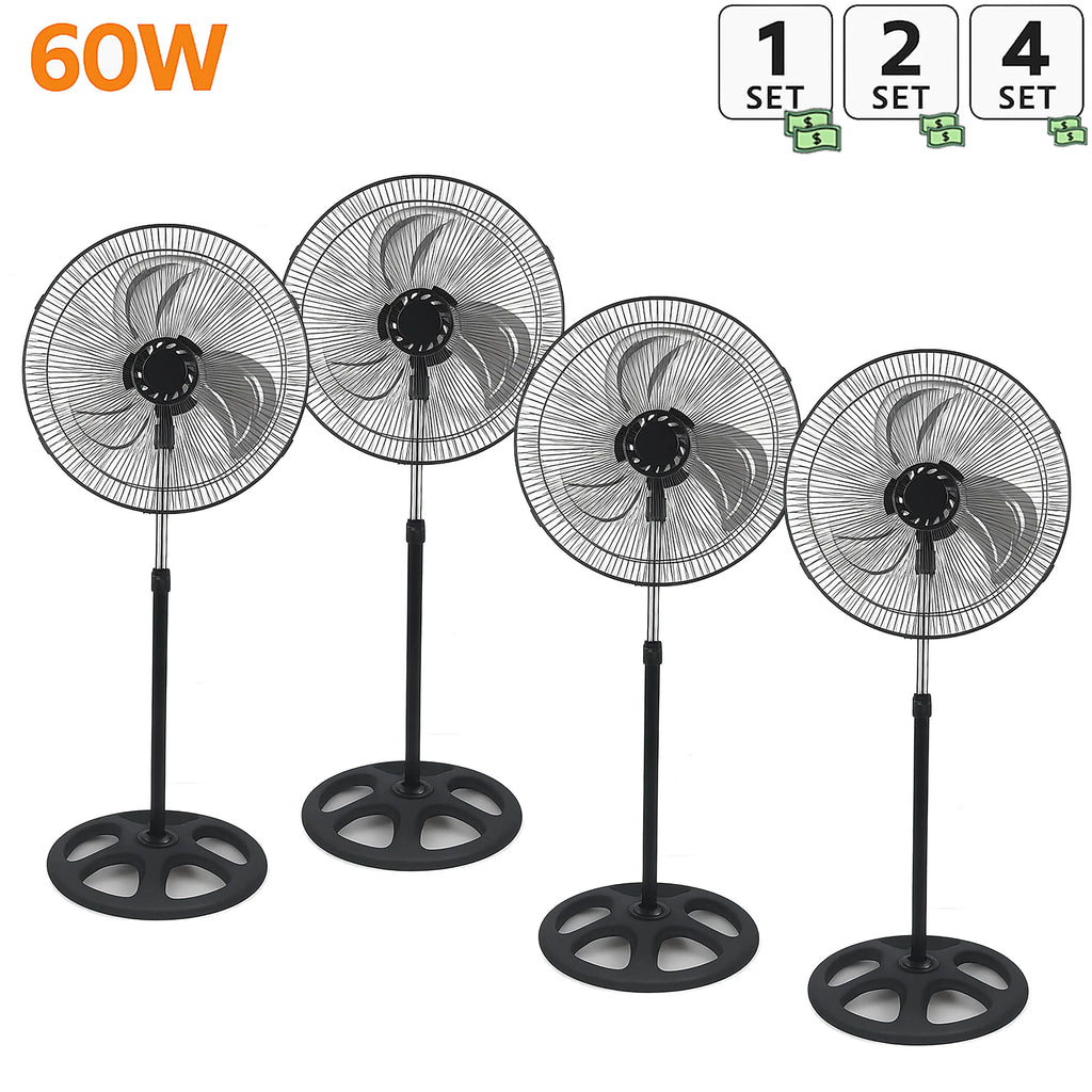 Ventilateur sur Pied Silencieux 80W