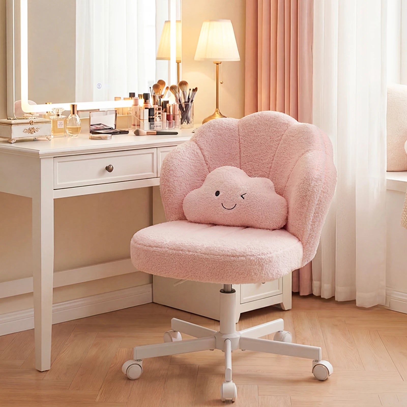 Chaise de Coiffeuse Pivotante Réglable