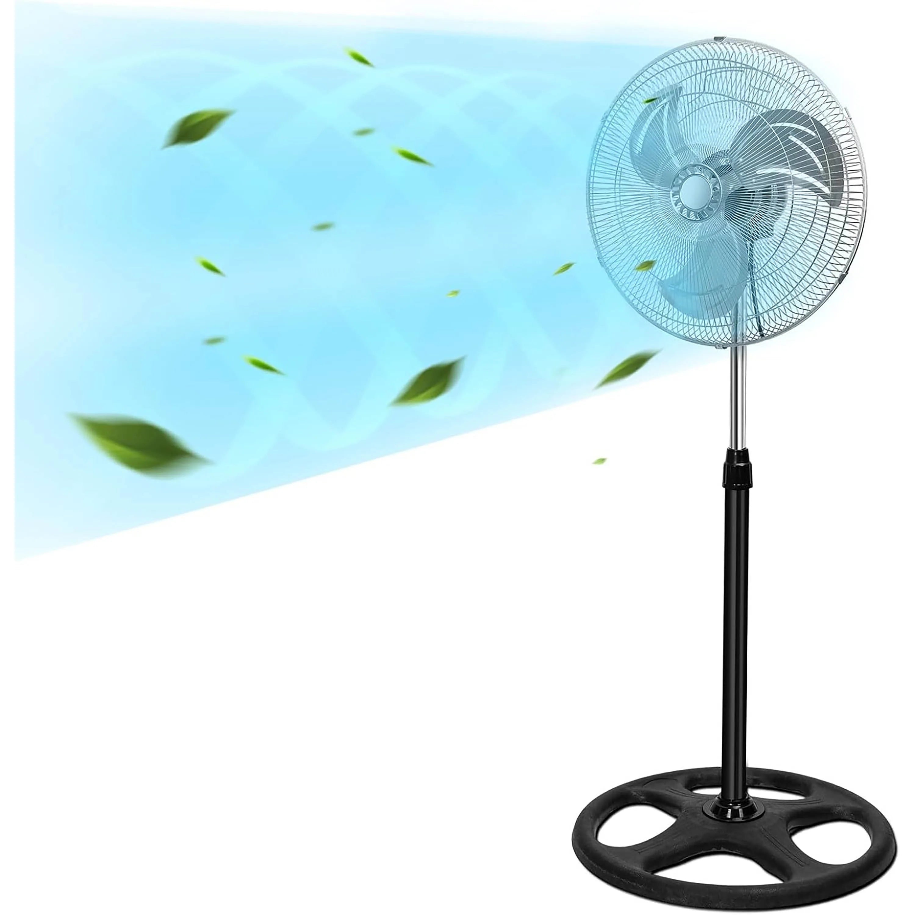Ventilateur sur Pied Silencieux 80W