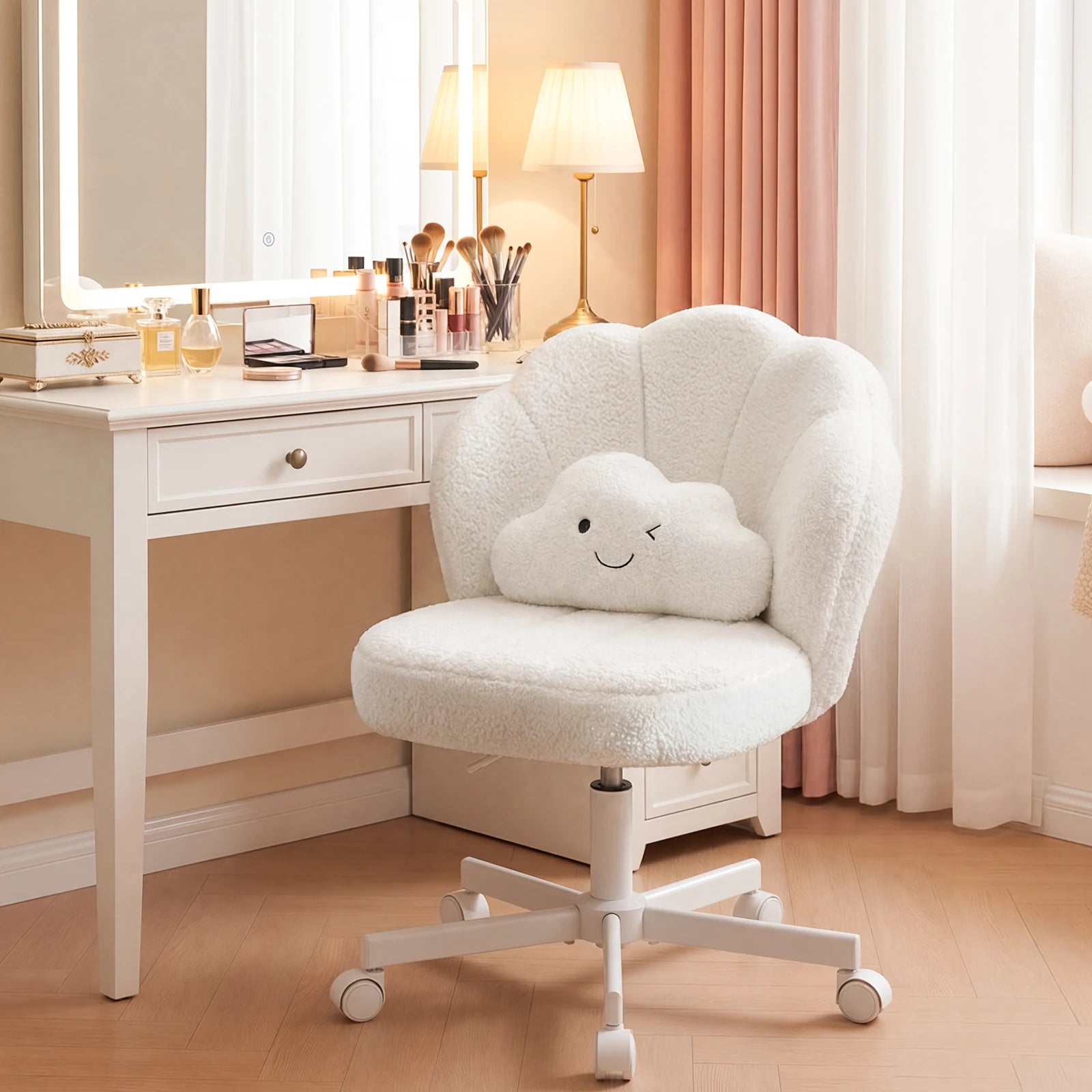 Chaise de Coiffeuse Pivotante Réglable