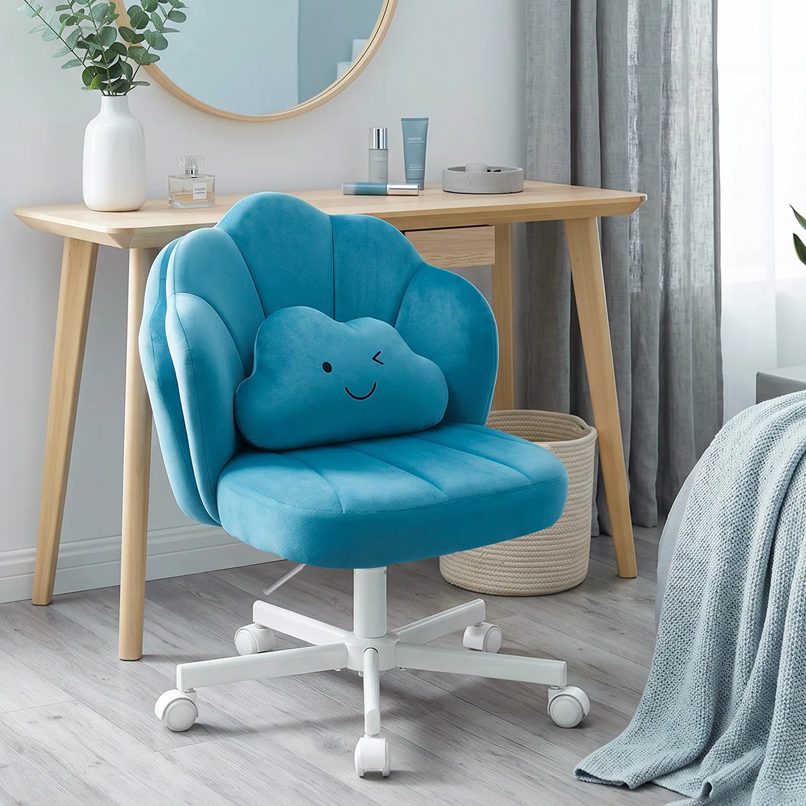 Chaise de Coiffeuse Pivotante Réglable