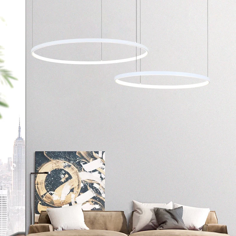 Lustre LED Anneaux Design