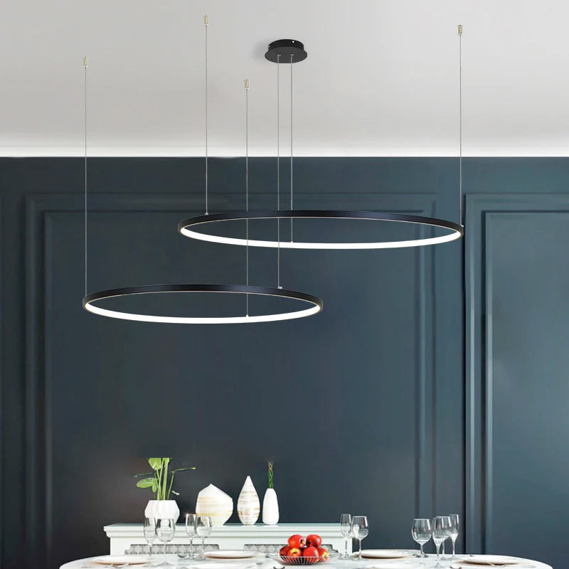 Lustre LED Anneaux Design