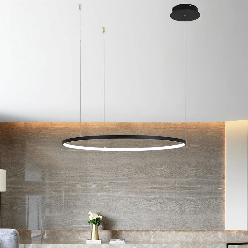Lustre LED Anneaux Design