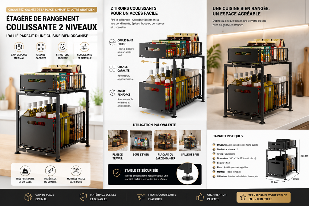 Organisateur d’Armoire Coulissant