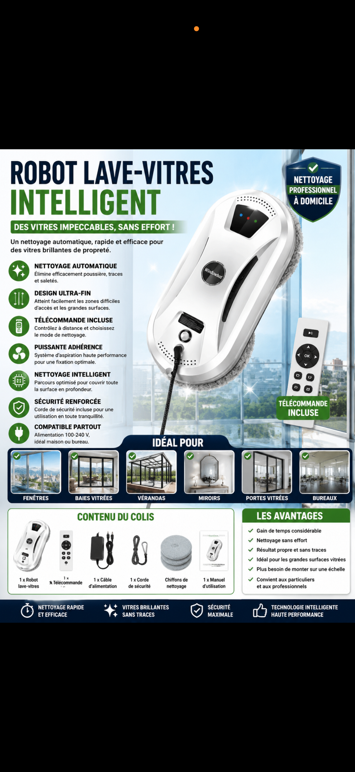 robot nettoyeur de vitres