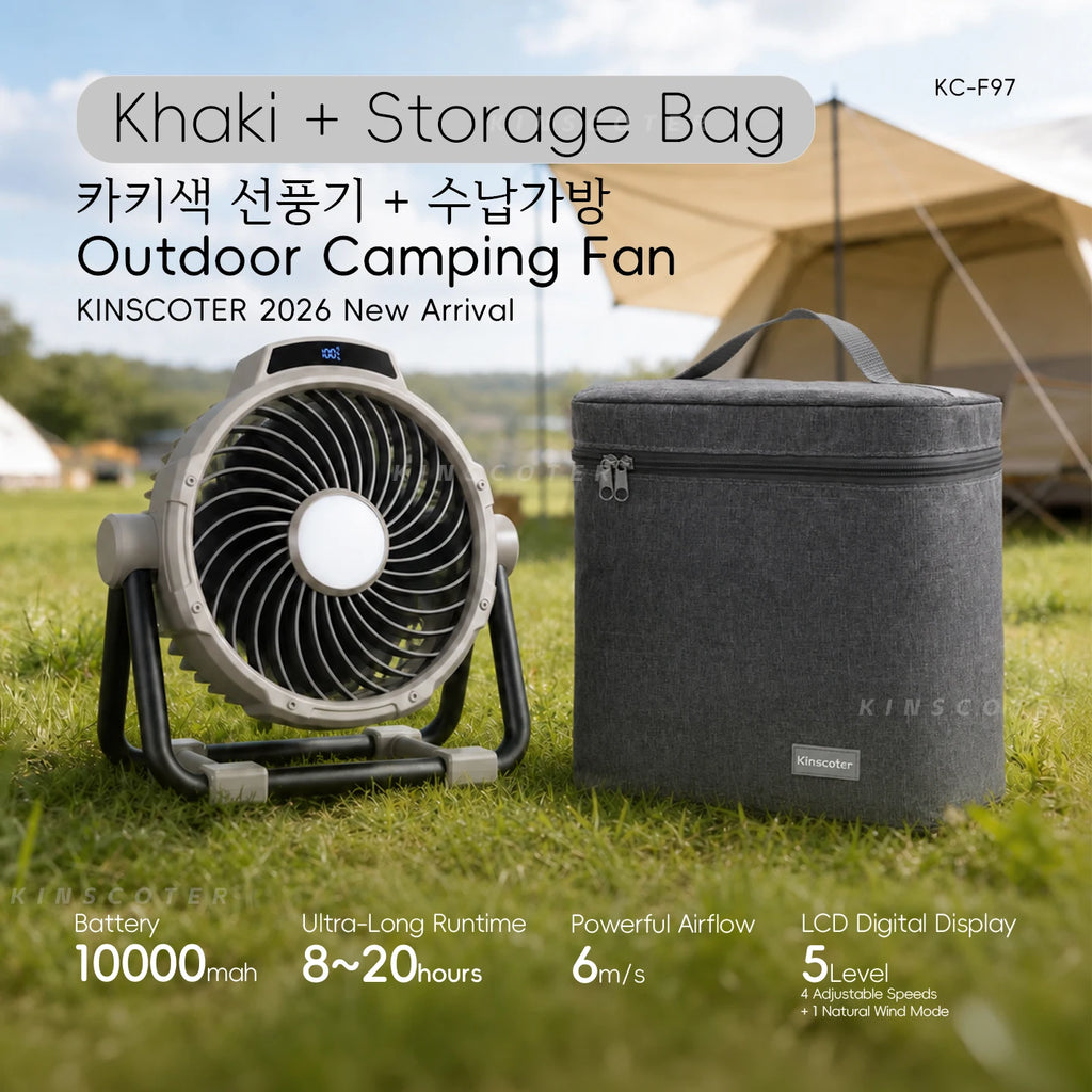 Ventilateur de Camping Rechargeable