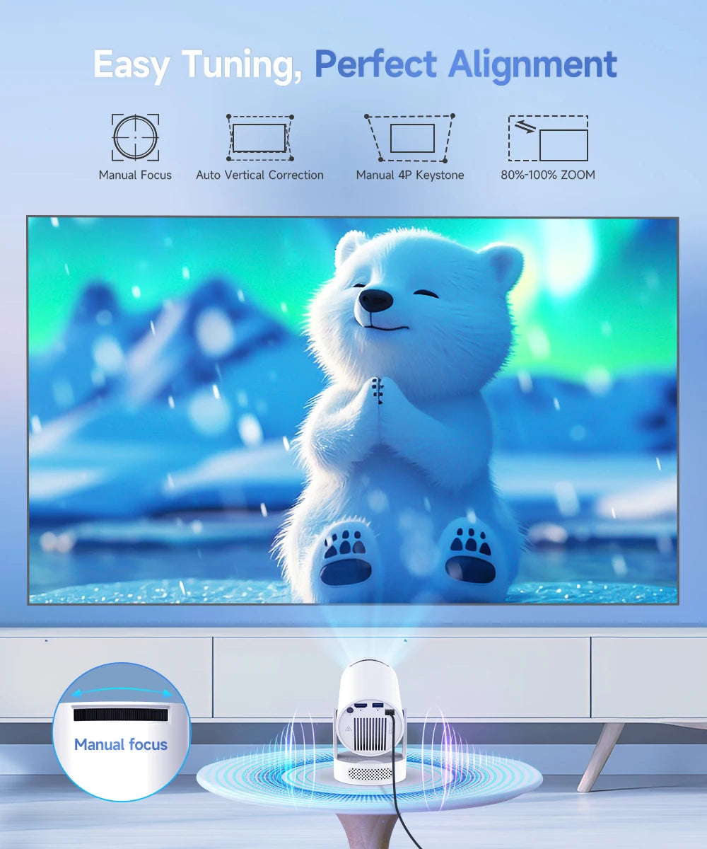 Projecteur Portable Wi-Fi 4K Android 11