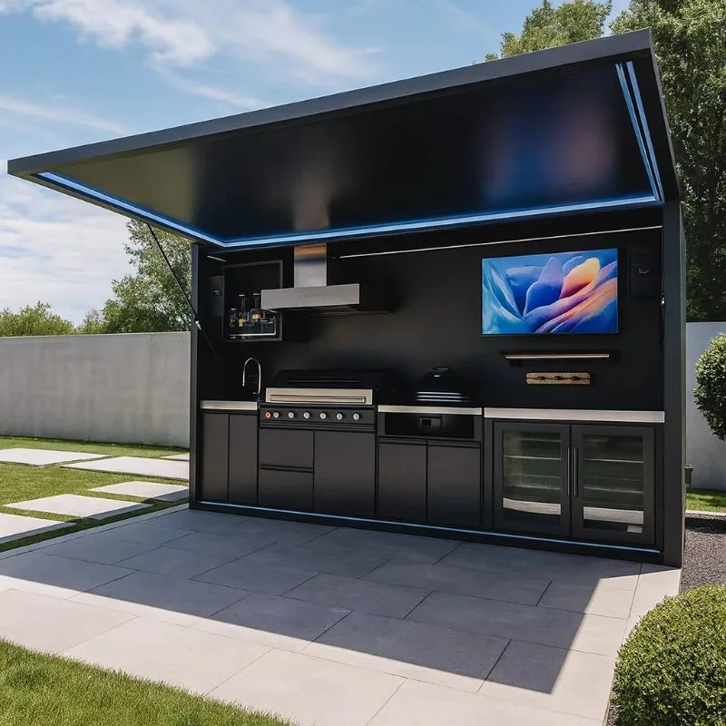 Cuisine Extérieure Inox pour Jardin