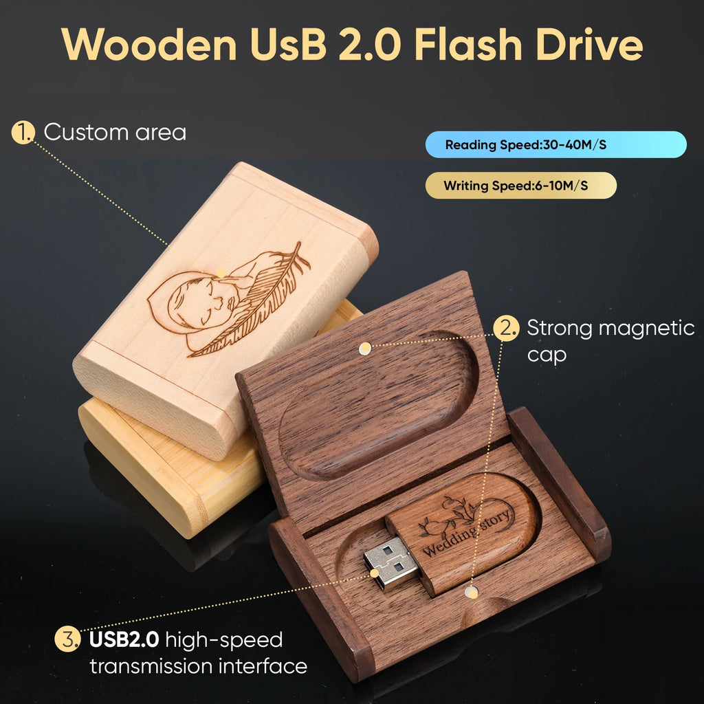 Clé USB Bambou Personnalisable
