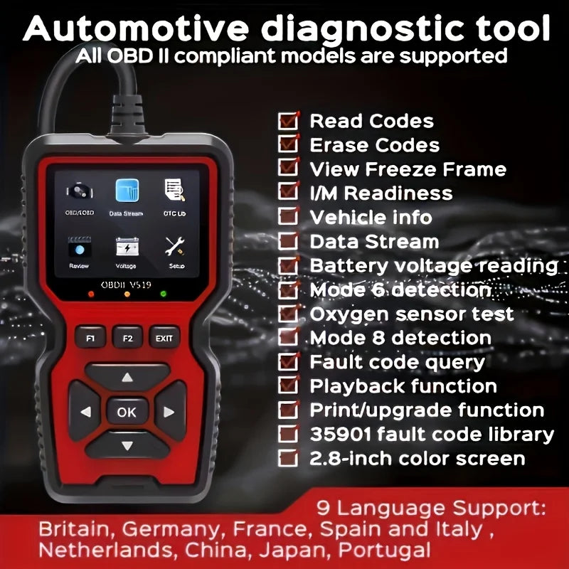 Scanner OBD2 Professionnel V519