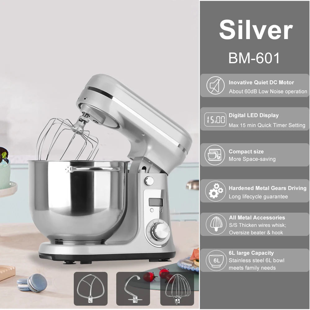 Robot Pâtissier 1200W 6L