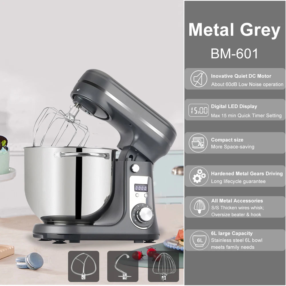 Robot Pâtissier 1200W 6L