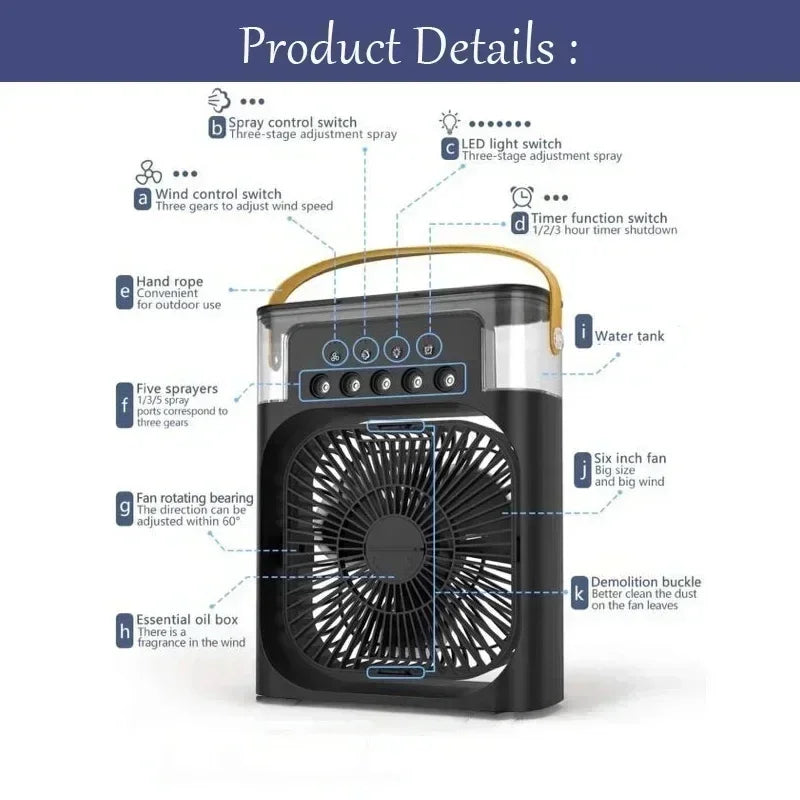 Mini Climatiseur Portable 3-en-1