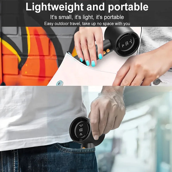 Mini Ventilateur Turbo Portable avec Écran LED