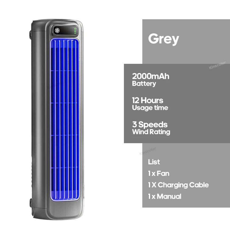 Ventilateur Mural Rechargeable Sans Perçage