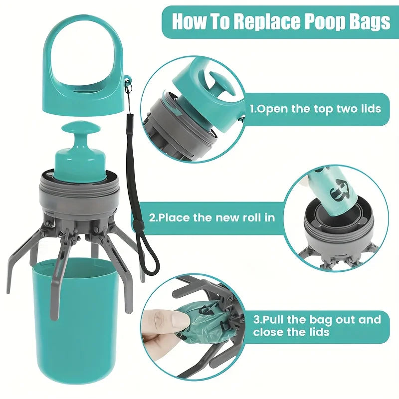 Ramasse-Crottes Portable avec Sac Intégré
