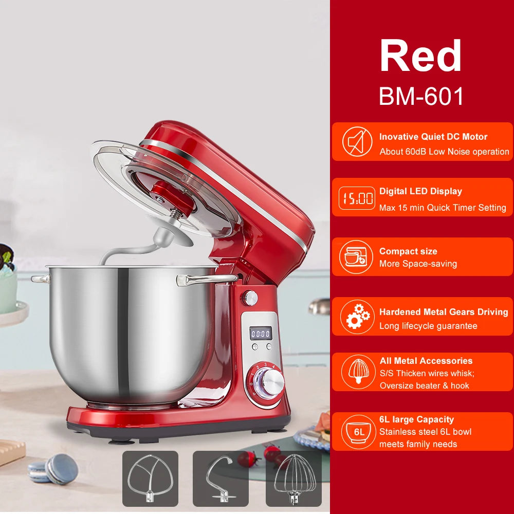 Robot Pâtissier 1200W 6L