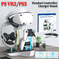 Station de Charge PS5 & PS VR2 avec LED — Support Manettes, Casque VR & Écouteurs