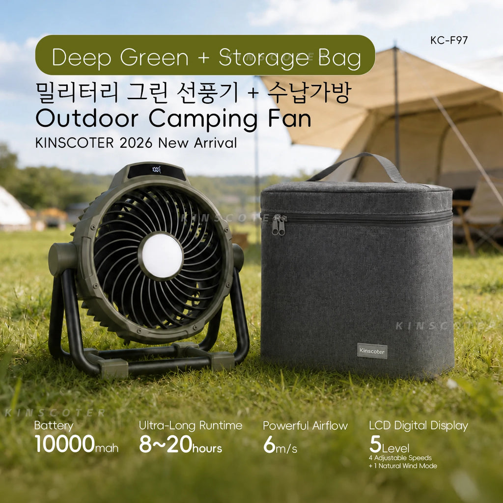 Ventilateur de Camping Rechargeable