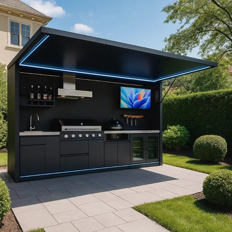 Cuisine Extérieure Inox pour Jardin