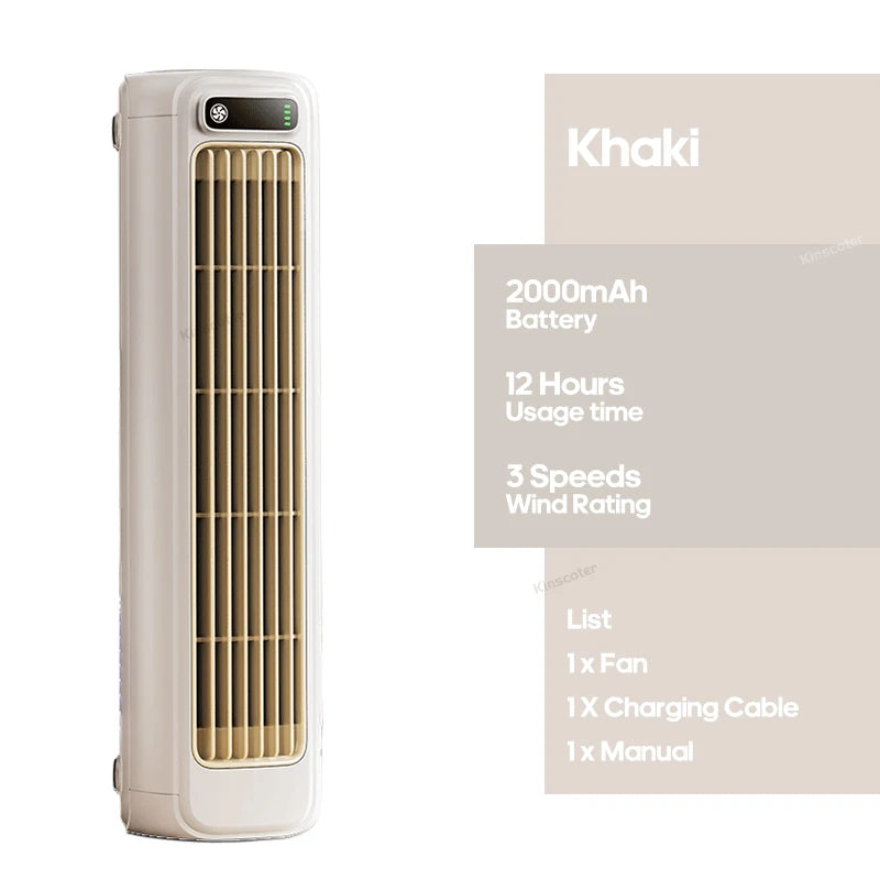 Ventilateur Mural Rechargeable Sans Perçage